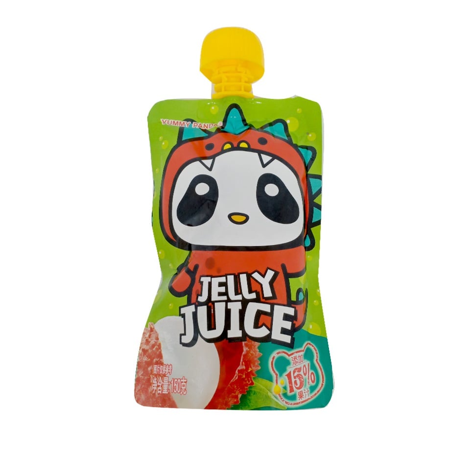 Thạch Uống Trái Cây Yummy Panda Vị Vải  - Gói 150G