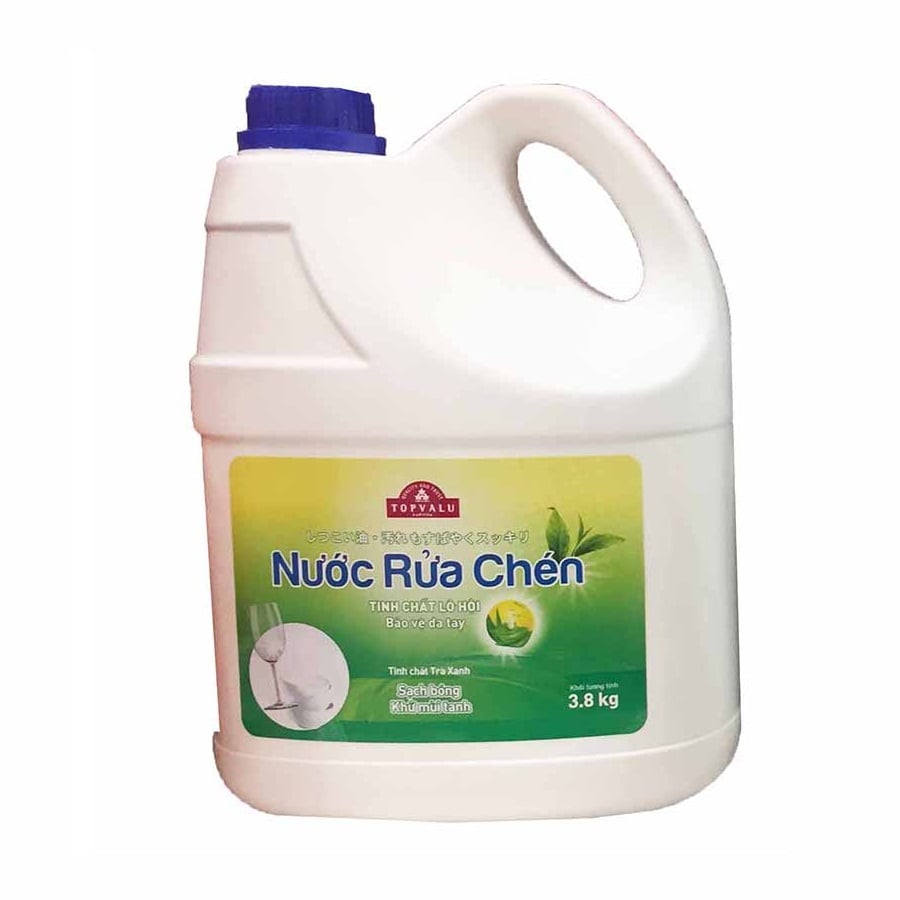 Nước Rửa Chén Lô Hội Topvalu - Chai 3.8Kg | Topvalu Aloe Dish Detergent - 3.8Kg