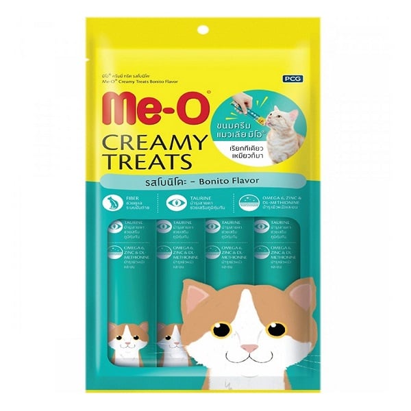 Thức Ăn Mèo Me - O Bánh Thưởng Dạng Kem Vị Cá Ngừ 60G