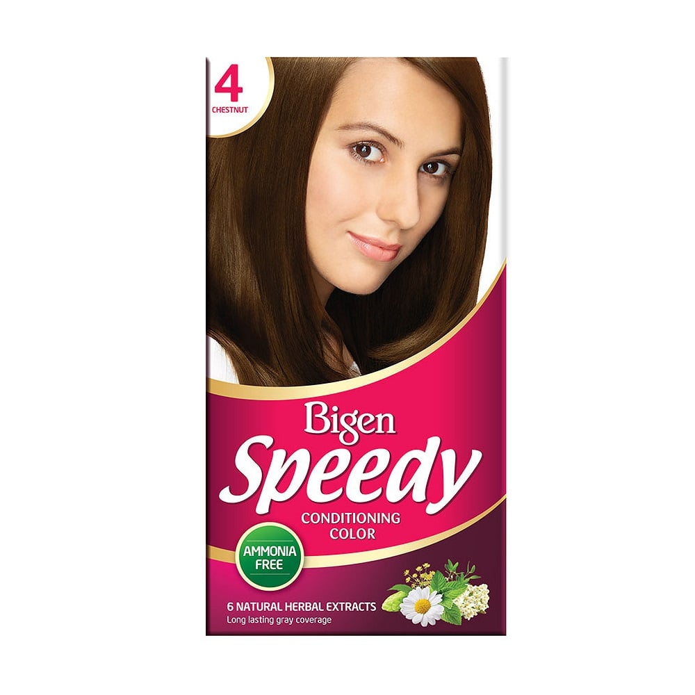 Thuốc Nhuộm Tóc Bigen Speedy Conditioning Color 04 Chestnut - Nâu Hạt Dẻ