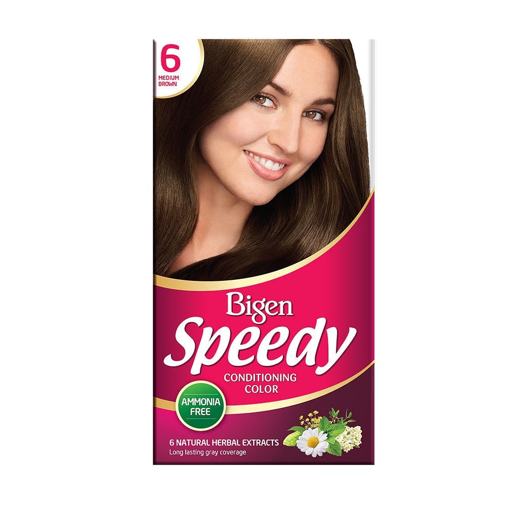 Thuốc Nhuộm Tóc Bigen Speedy Conditioning Color 06 Medium Brown - Nâu Đen