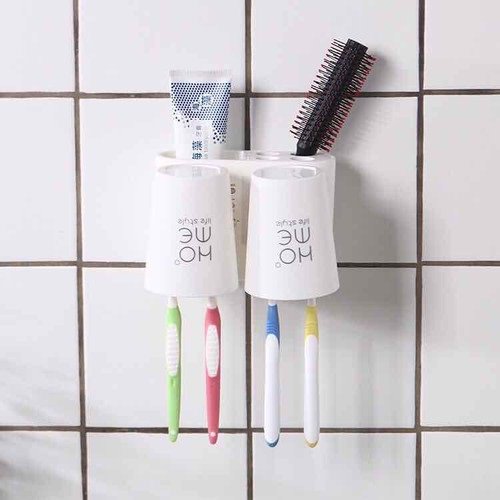Kệ Bàn Chải Đánh Răng Kèm 2 Ly 0865