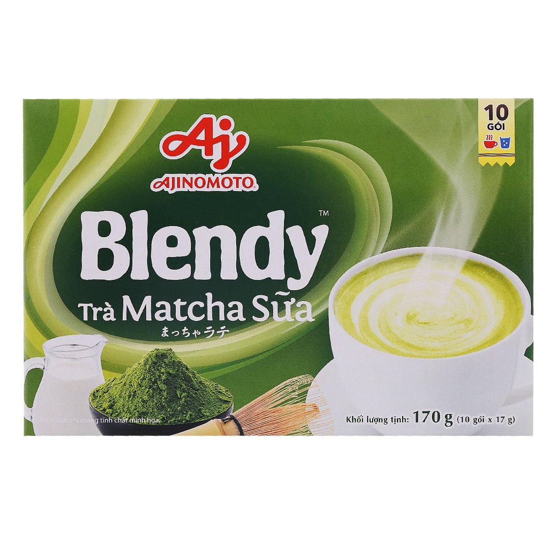 Trà Matcha Sữa Blendy 170G (10 Gói X 17G)