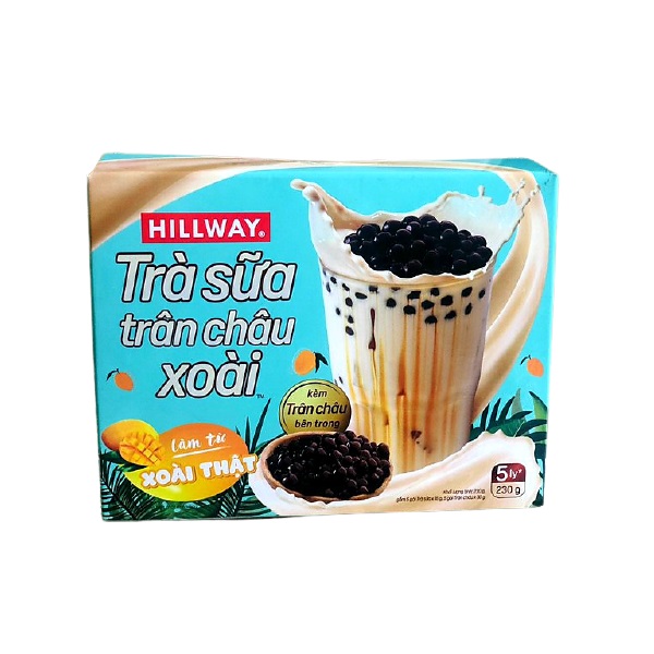 Trà Sữa Hillway Trân Châu Xoài 230G (Trà + Trân Châu 5X16G+5X30G)