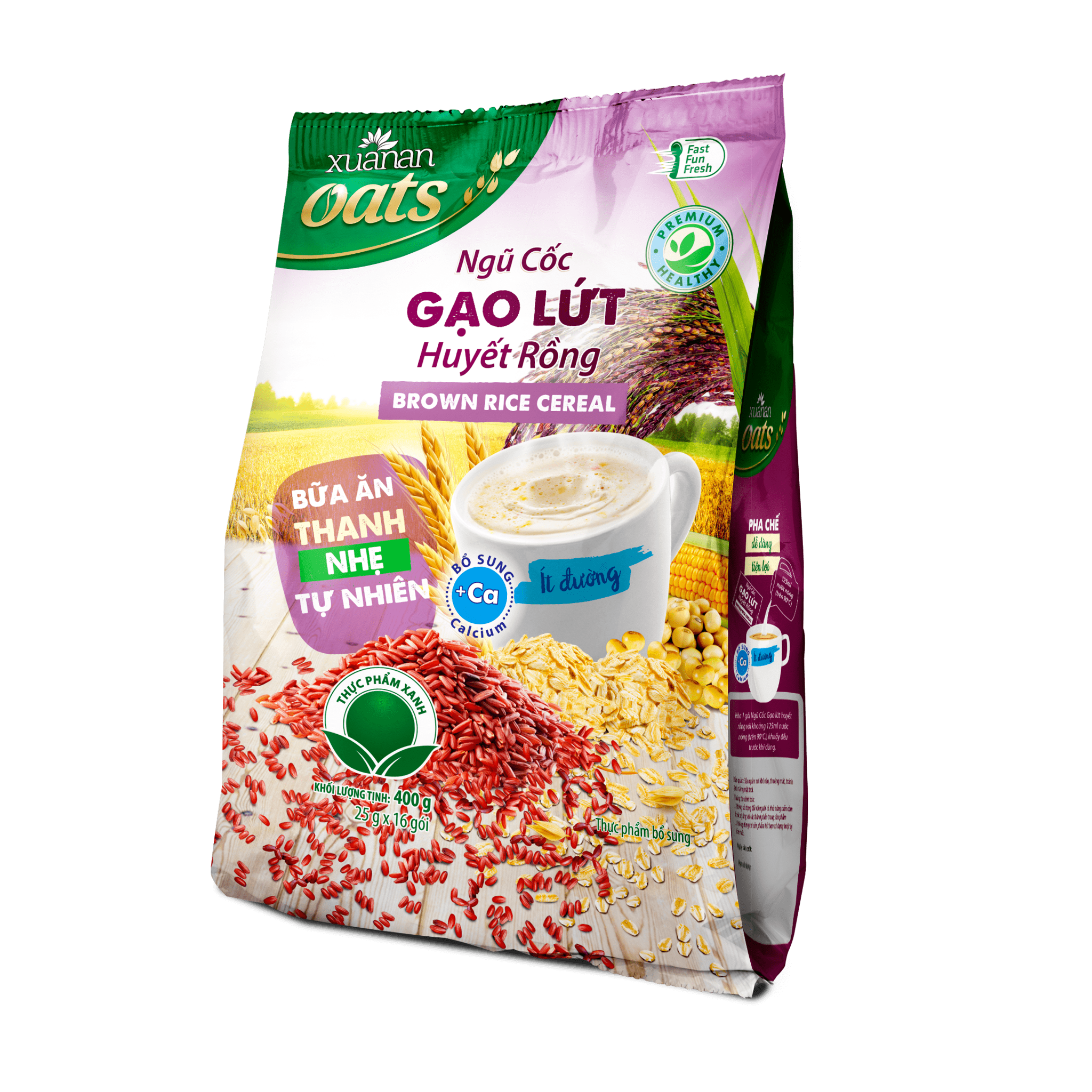 Ngũ Cốc Gạo Lức Huyết Rồng Gói 25Gx16