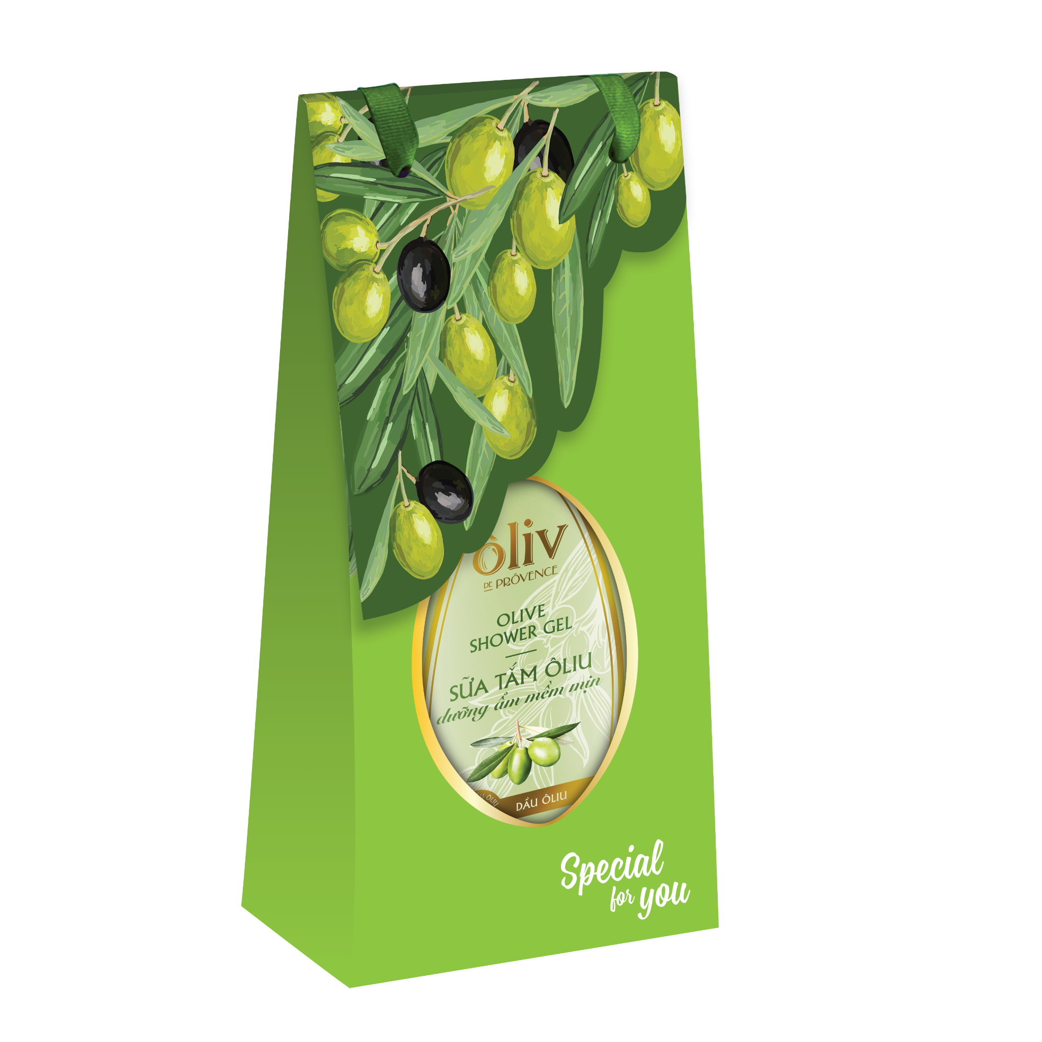Hộp Quà Oliv Sữa Tắm Mềm Mịn 250Ml