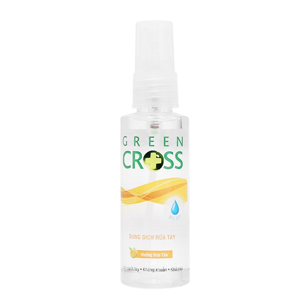 Xịt Rửa Tay Hương Dưa Táo Green Cross 70Ml