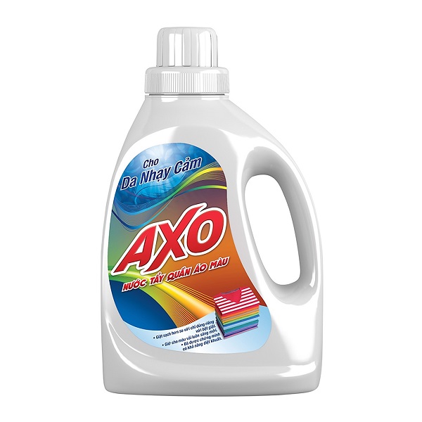 Nước Tẩy Quần Áo Màu Axo Trắng Hương Thanh Khiết Dành Cho Da Nhạy Cảm Chai 800Ml