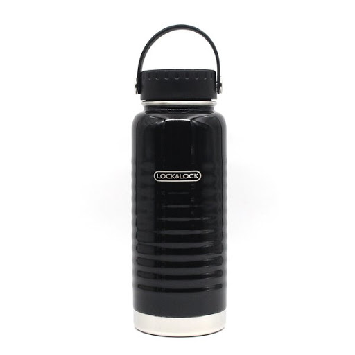Bình Giữ Nhiệt Lock&Lock Lhc4163Blk Wave Handle 900Ml - Đen