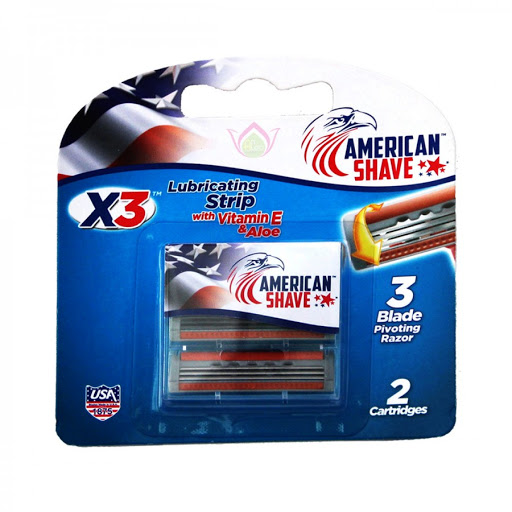 Lưỡi Dao Cạo Râu American Shave Aloe+Vita.e 2 Cái