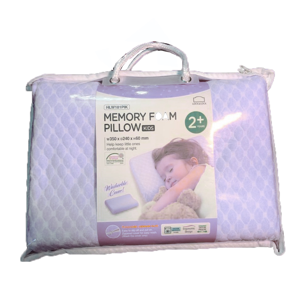 Gối Memory Foam Trẻ Em Lock&Lock Hlw181Blu 35 X 24 X 6 - Xanh