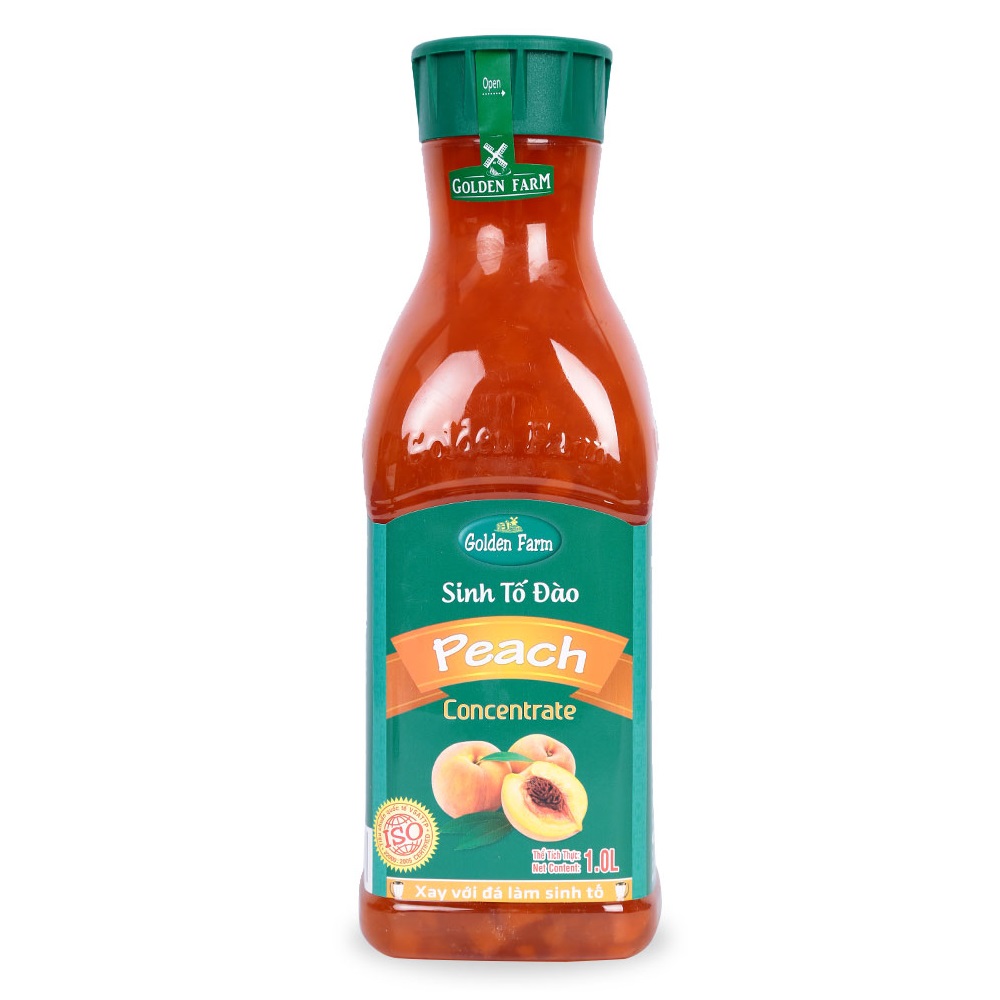 Sinh Tố Đào Golden Farm Chai 1L