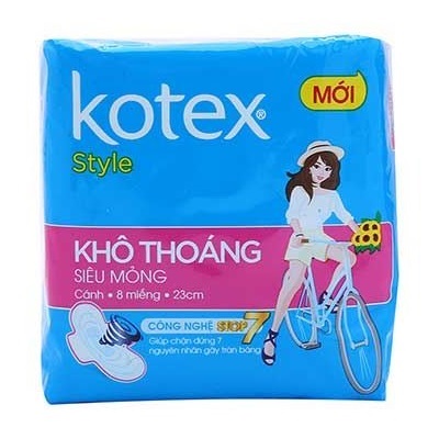 Băng Vệ Sinh Kotex Style Siêu Mỏng Cánh - 8 Miếng