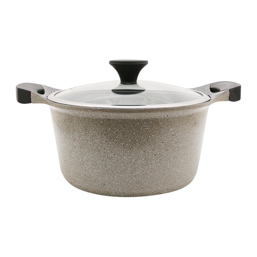 Nồi Thân Cao Lock & Lock Stone Hai Tay Cầm 24Cm Lca6244D