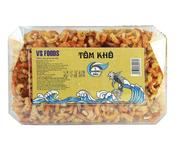 Tôm Khô Size L Không Màu Hồn Việt 300G