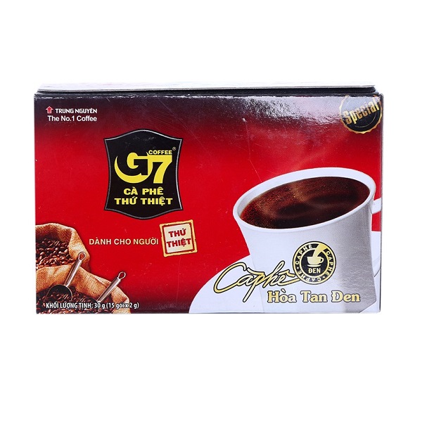Cà Phê G7 Hòa Tan Đen Hộp 2G X 15 Gói