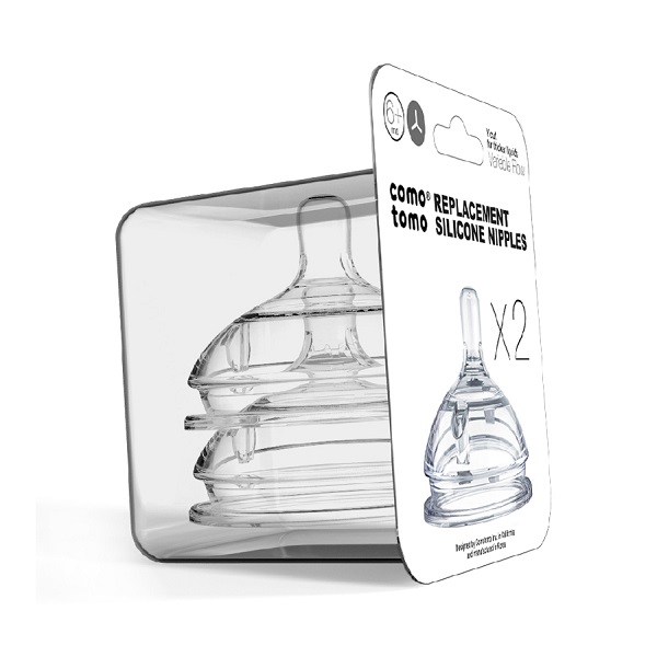 Bộ 2 Núm Ti Silicone Comotomo 6M+ Ct00010 - Lỗ Chữ Y