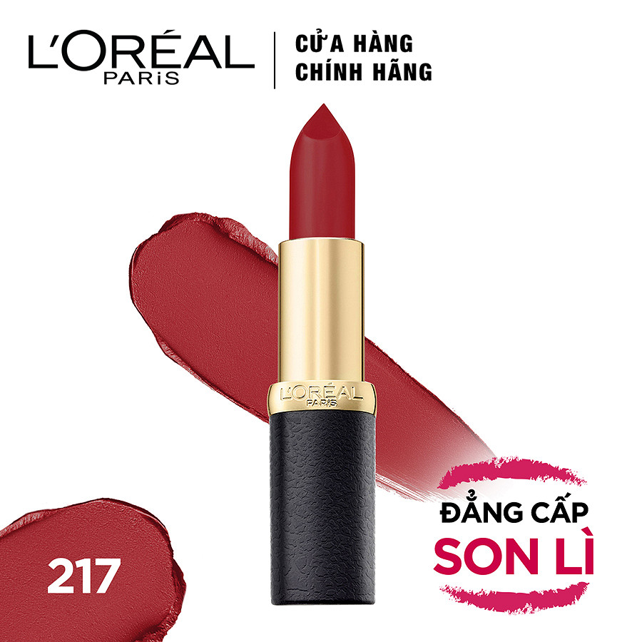 Son Lì Mịn Môi L'oreal Color Riche Matte 217 - Bloody Mary (3.7G) (Store 5871, 5873)