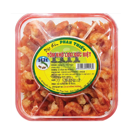 Tôm Khô Đặc Biệt Hồng Hương 400G