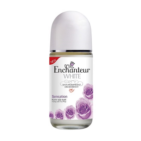 Lăn Khử Mùi Trắng Da Enchanteur Sensation 50Ml