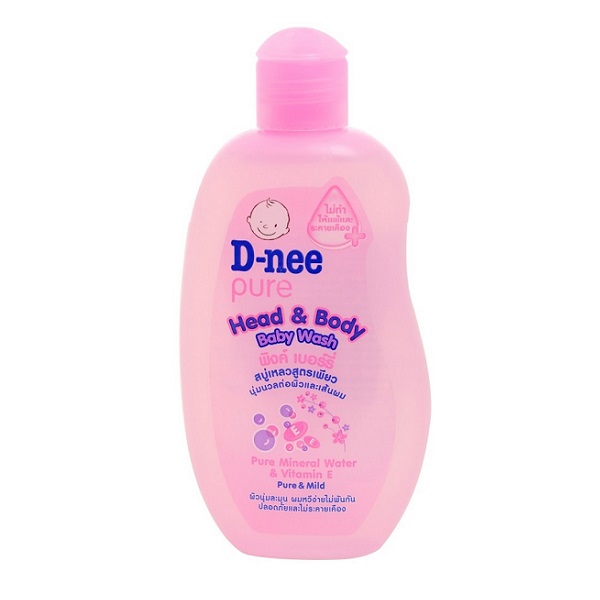 Sữa Tắm Gội Toàn Thân Em Bé Baby D - Nee Hồng 200Ml