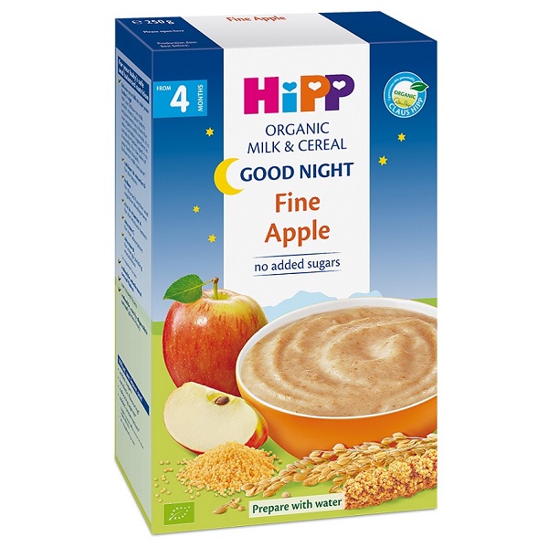 Bột Dinh Dưỡng Hipp Sữa Chúc Ngủ Ngon Táo Tây (250G)