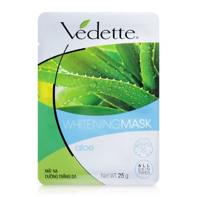 Mặt Nạ Giấy Dưỡng Trắng Da Vedette 25G - Nha Đam