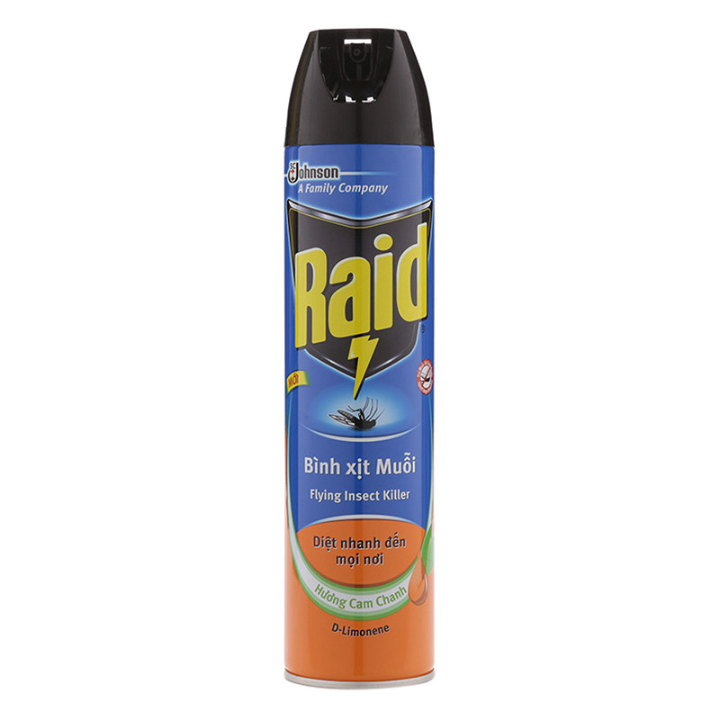 Xịt Muỗi Raid Fik Hương Cam Chanh 600Ml