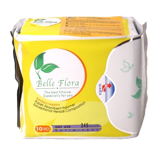 Băng Vệ Sinh Belle Flora Ban Ngày Cotton - 10 Miếng