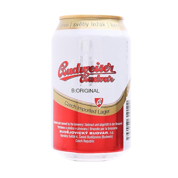 Bia Lon Budweiser Budvar 330Ml
