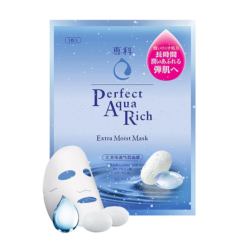 Mặt Nạ Giàu Ẩm Senka Perfect Aqua Rich Extra Moist Mask 25Ml (Store 5871, 5873)