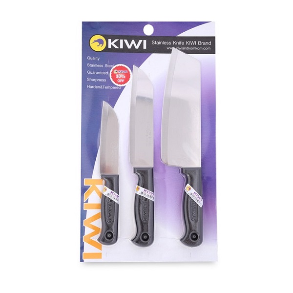 Bộ 3 Dao Kiwi Cán Nhựa (475+ 477 + 211Cm)