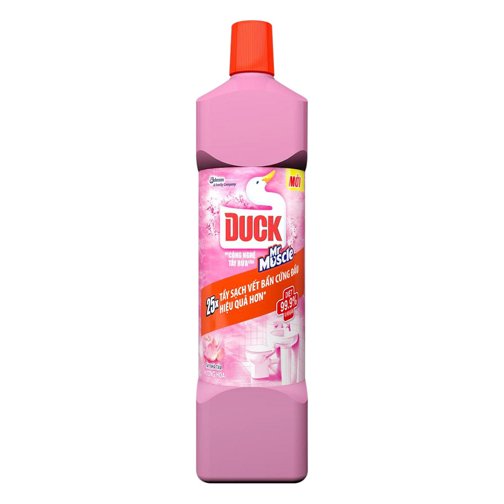 Tẩy Nhà Tắm Duck Mr Muslce Hồng - Chai 900Ml