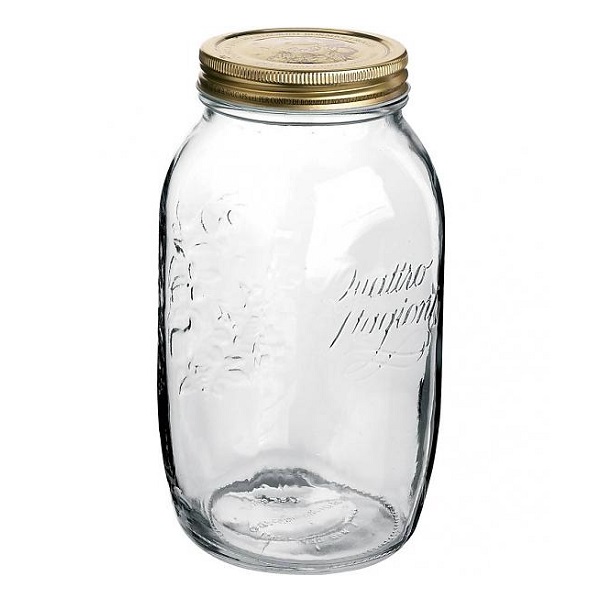 Hũ Thủy Tinh Nắp Vặn Quattro 1500Ml 113*210Mm