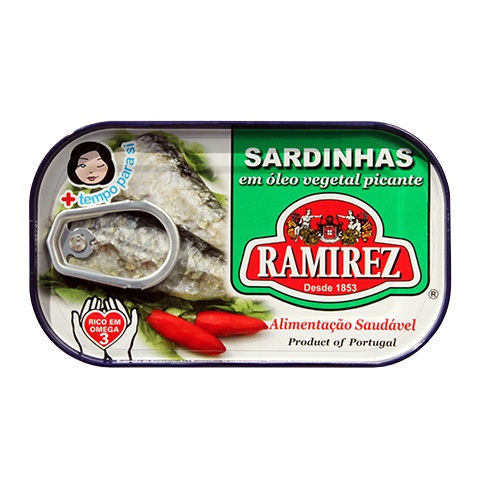 Cá Mòi Ngâm Dầu Ramirez Vị Cay (125G)