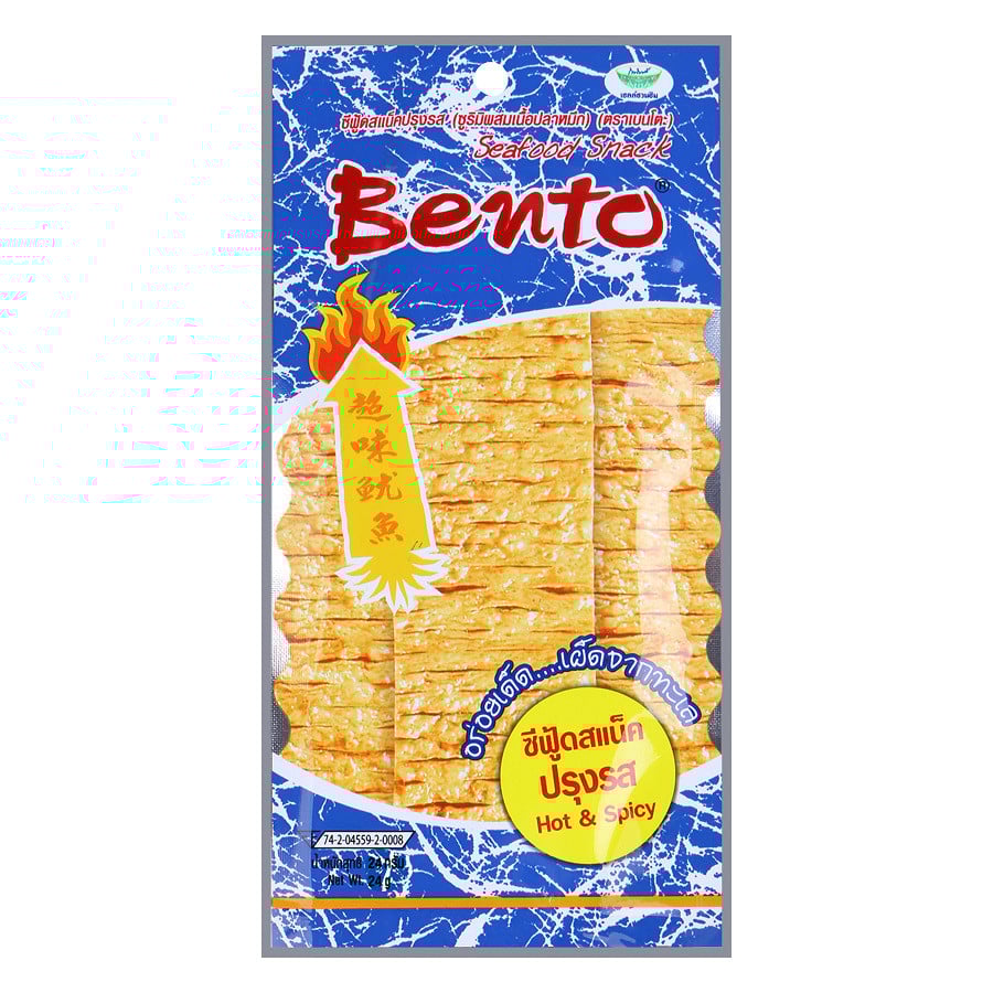 Snack Mực Tẩm Gia Vị Cay Bento 24G