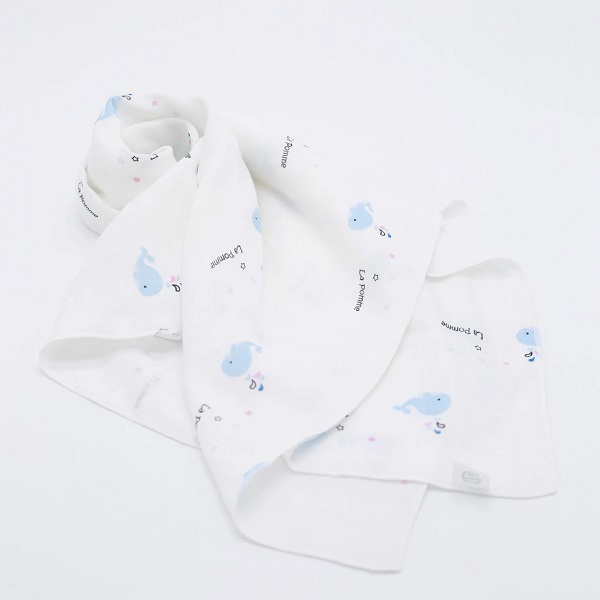 Set 2 Khăn Đa Năng Sợi Tre 75X75 Cá Heo