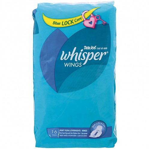 Băng Vệ Sinh Whisper Cánh Ban Đêm 16 Miếng