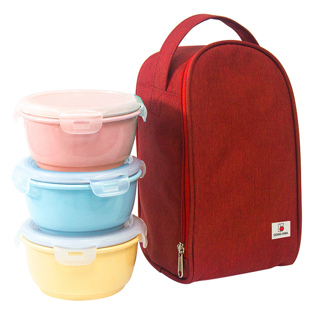 Bộ 3 Hộp Cơm Sứ Dong Hwa Pastel