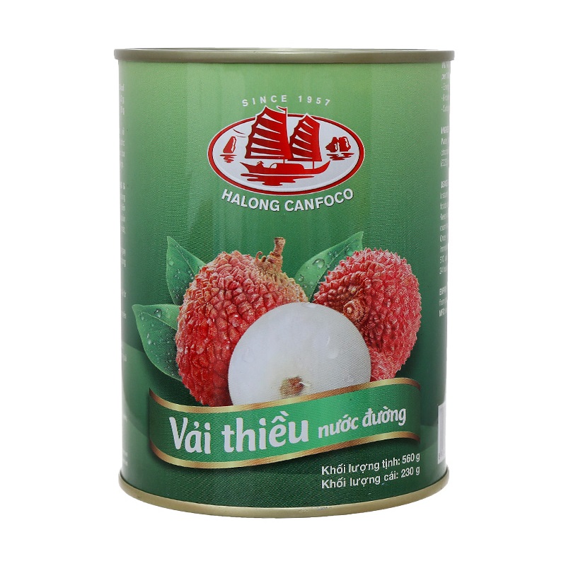 Vải Thiều Trong Nước Đường Hạ Long - Lon 560G