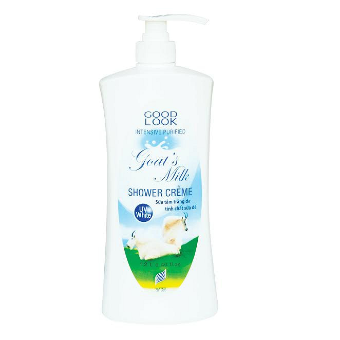 Sữa Tắm Trắng Da Good Look Tinh Chất Sữa Dê 1.2L