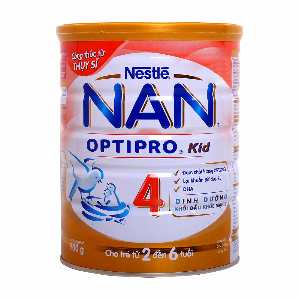 Sữa Bột Nan Optipro Kid 4 - Lon 900G