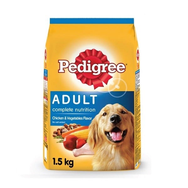 Thức Ăn Chó Vị Gà Và Rau Củ Pedigree Túi 1.5Kg