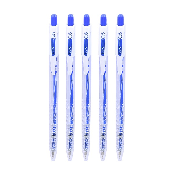 Vỉ 5 Bút Thiên Long Tl - 079 - Xanh Dương