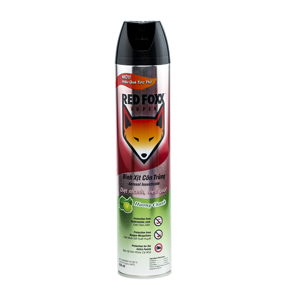Xịt Muỗi Red Foxx Power Hương Chanh - Chai 600Ml