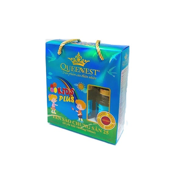 Yến Sào Queennest Kidsplus 25% Hộp 6 Lọ X 70Ml