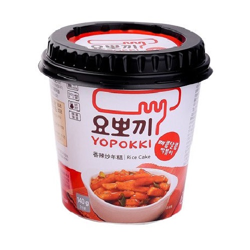 Bánh Gạo Topokki Vị Cay Ngọt Dạng Ly 140G | Yopokki Sweet & Spicy Rice Cake (Cup) 140G
