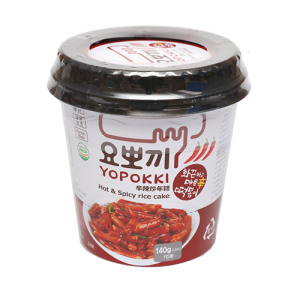 Bánh Gạo Topokki Siêu Cay Dạng Ly 140G | Yopokki Hot & Spicy Rice Cake (Cup) 140G