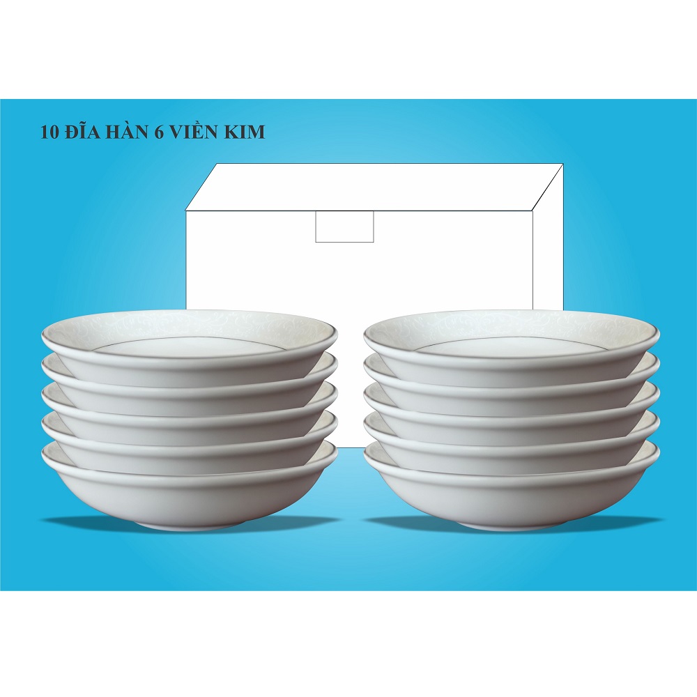 Lô 10 Dĩa Viền Kim Mc
