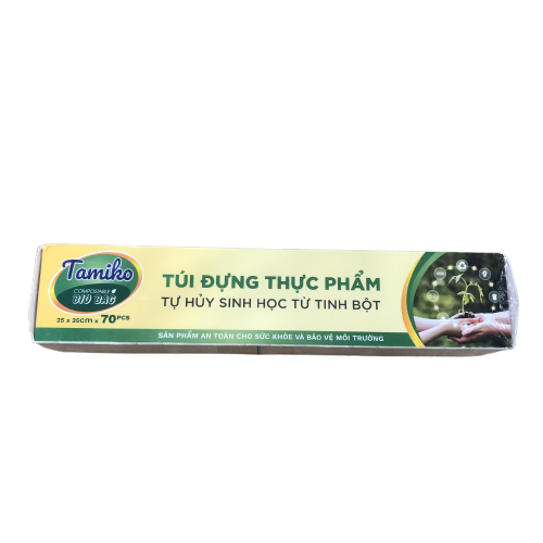 Túi Thực Phẩm Tự Hủy Sinh Học Từ Tinh Bột 25X35Cm 70 Túi